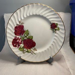 Vintage Royal Wessex White Ironstone Floral Plate